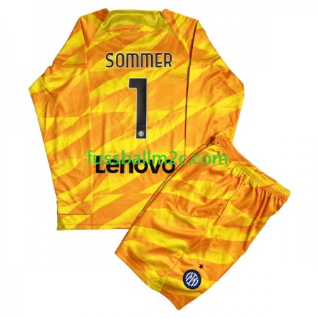 Fußballtrikots Inter Mailand Sommer 1 Torwart Kinder Heim Trikotsatz 2023-2024 Langarm Fußballtrikots Inter Mailand Sommer 1 Torwart Kinder Heim Trikotsatz 2023-2024 Langarm